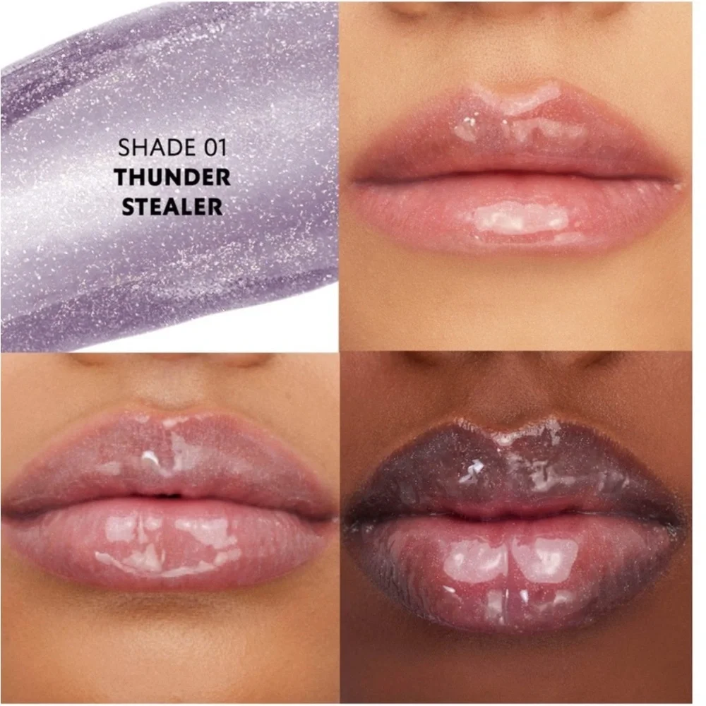 YSL Loveshine Plumping Lip Oil Gloss • #1 Thunder Stealer (Sheer Icy Lavender)